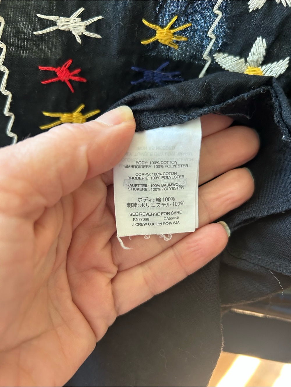 Madewell Embroidered tie-back cut out top - Picture 6 of 16